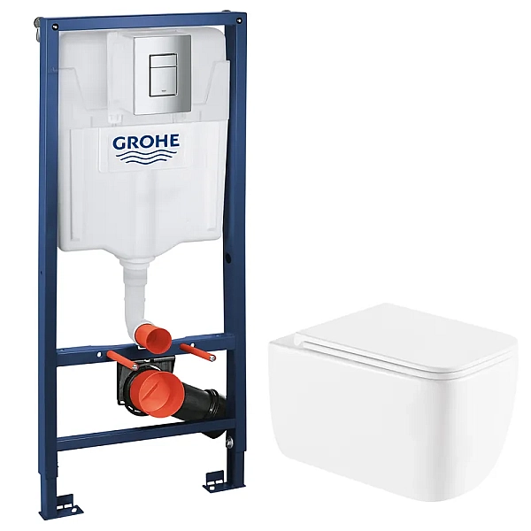 Комплект Grohe Set Унітаз DIVERSE-0301-T1 + Інсталяція Grohe Rapid SL 38772001 (38772001DIVERS0301T1)