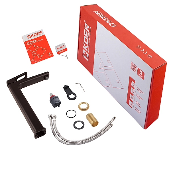 Змішувач для умивальника високий Koer KB-11031-05 (KR5434) - Фото - 3