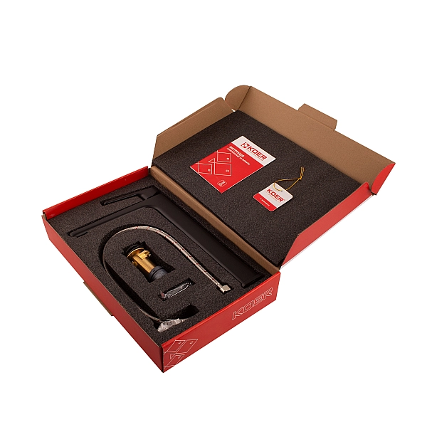 Змішувач для умивальника високий Koer KB-11031-05 (KR5434) - Фото - 6