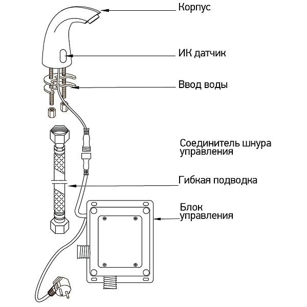 Монокран на одну воду сенсорний Mixxus Premium TIMO 001 (MI2837) - Фото - 3