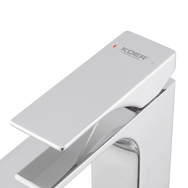 Змішувач для умивальника Koer KB-11010-01 високий (Колір хром) (KR3482) - Фото - 5
