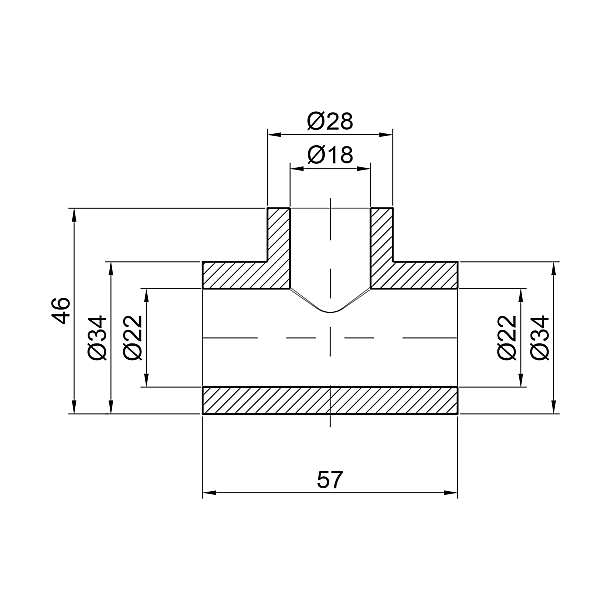 Трійник PPR Thermo Alliance 25х20х25 - Фото - 2