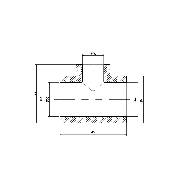 Тройник PPR Thermo Alliance 32х20х32 - Фото - 2