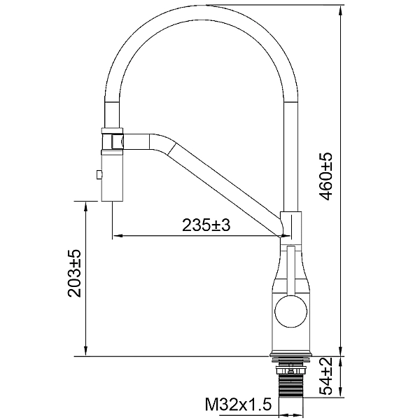 Змішувач для кухні Koer KI-70026-12 з білим силіконовим виливом (KR5212) - Фото - 9