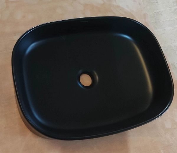 Раковина накладна Mixxus Premium BEVEL-0103 BLACK 510х370х120mm (MP6520) - Фото - 6