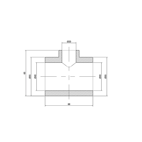 Трійник PPR Thermo Alliance 40х20х40 - Фото - 2