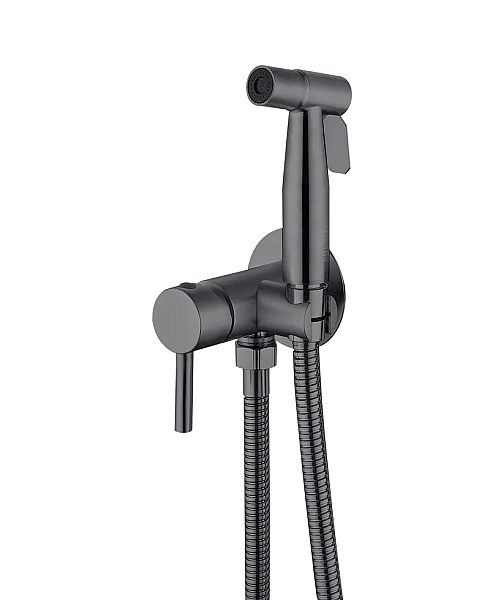 Змішувач для гігієнічного душу Mixxus SUS-333 Graphite (з лійкою) з нерж.сталі SUS304 (MI6565)