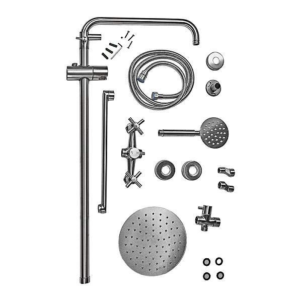 Душова колона зі змішувачем MIXXUS DVE-006-J з нерж. сталі SUS304 (MI6085) - Фото - 6