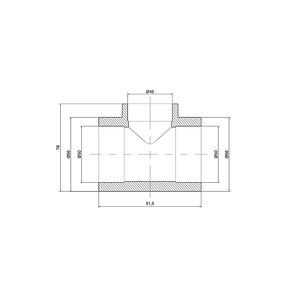 Трійник PPR Thermo Alliance 50х40х50 - Фото - 2