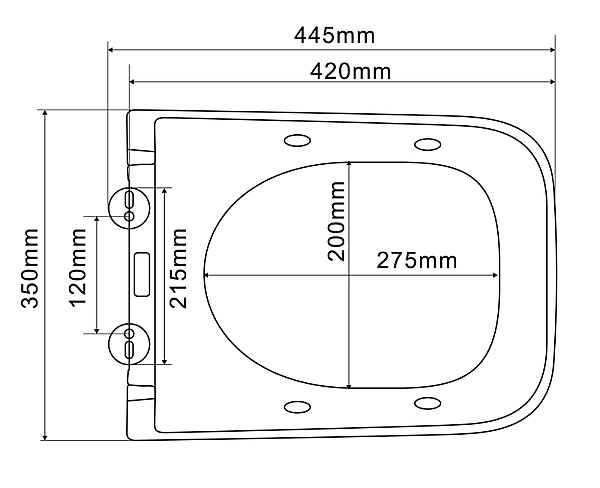 Унітаз-біде підвісний Mixxus Premium QUADRO-1301-R 510x350x345mm система змиву RIMLESS (MP6658) - Фото - 12