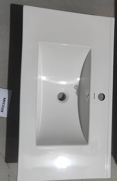 Раковина меблева Mixxus Premium CUBIC-1503 810х460х170mm з отвором під змішувач та переливом (MP6497) - Фото - 7