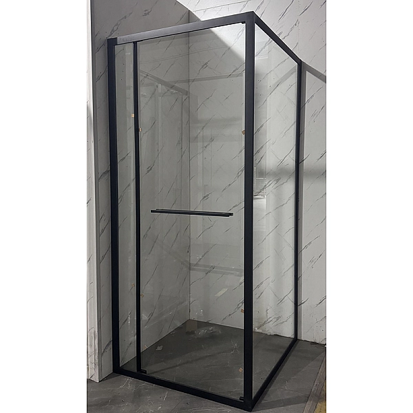 Душова кабіна без піддону Mixxus Premium Quadro SC01-90x90x195-TR Black прозоре скло 6мм (MI8292) - Фото - 16