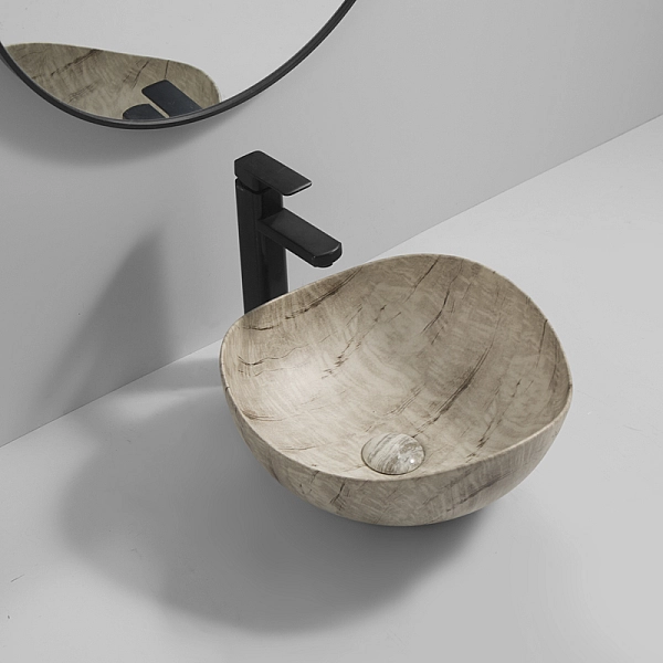 Раковина накладна Mixxus Premium WAVE-0103 MARBLE 380х380х170mm (MP6532) - Фото - 8