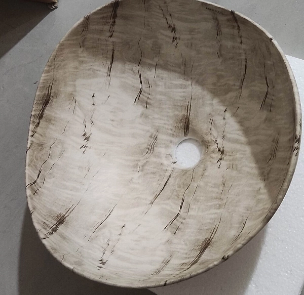 Раковина накладна Mixxus Premium WAVE-0103 MARBLE 380х380х170mm (MP6532) - Фото - 3