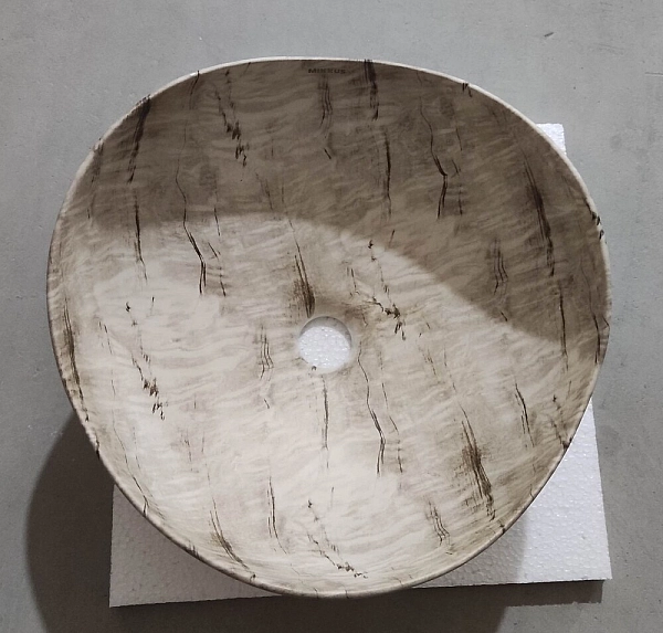 Раковина накладна Mixxus Premium WAVE-0103 MARBLE 380х380х170mm (MP6532) - Фото - 6