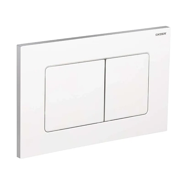 Панель змиву KOER KT-0602-03 пластикова, кнопка квадратна (KR5180)