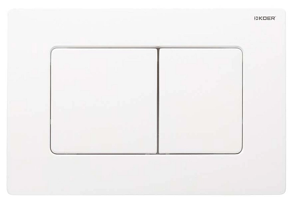 Панель змиву KOER KT-0602-03 пластикова, кнопка квадратна (KR5180) - Фото - 2
