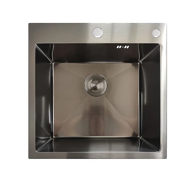 Мийка MIXXUS MH5050 DECOR GRAPHITE (MH5050 DECOR NANO-BLACK)(3.0/0.8) з нерж. сталі (колір графіт) (MX1929)