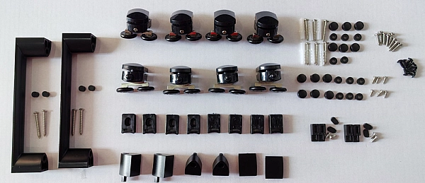 Двері в нішу Mixxus Premium DIVERSE SD01-160x185-TR Black прозоре скло 5мм (MI6879) - Фото - 2