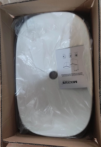 Раковина накладна Mixxus Premium BEVEL-0105 610х375х120mm (MP6524) - Фото - 7