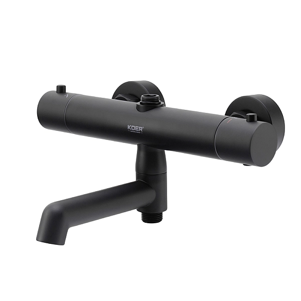 Душова колонна з термостатичним змішувачем Koer KB-57029-05 3 функції, колір чорний (KR5491) - Фото - 4