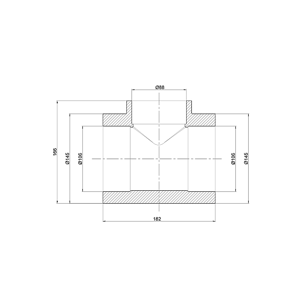 Трійник PPR Thermo Alliance 110х90х110 - Фото - 2
