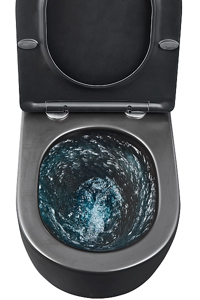 Унітаз підвісний Mixxus Premium BEVEL-0301-T3 BLACK 515х355х365mm, система змиву TORNADO 3.0 (MP6595) - Фото - 2