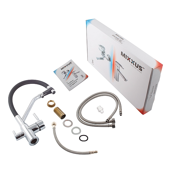 Змішувач для кухні MixxusPremium Gravity 021 REFL.BLACK (MI6977) - Фото - 8