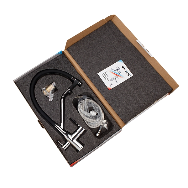 Змішувач для кухні MixxusPremium Gravity 021 REFL.BLACK (MI6977) - Фото - 2