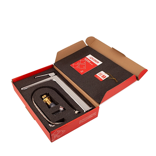 Змішувач для умивальника високий Koer KB-11031-01 (KR5433) - Фото - 8