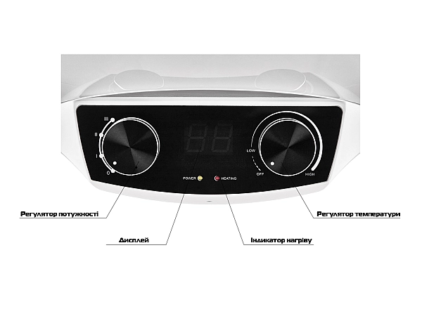Водонагрівач "Циліндр" MIXXUS EWH-08100 ROUND DRY накопичувальний 100 л, сухий тен 2 kW (WH0610) - Фото - 5