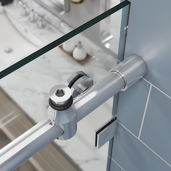 Двері в нішу Koer SR SD06-120x220-TR-01 прозоре скло Easy Clean 8мм, хром (KR5367) - Фото - 16