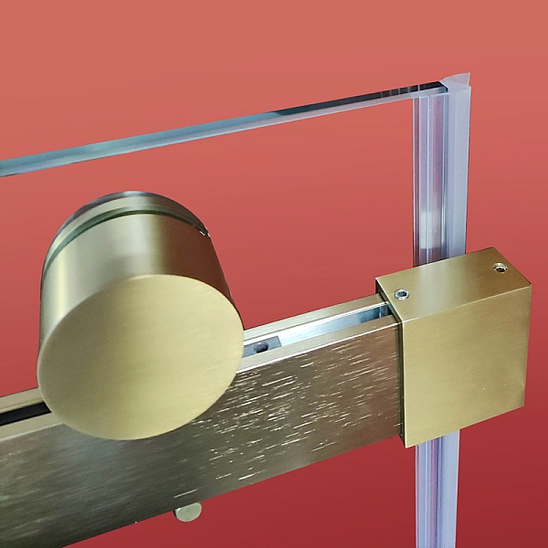 Двері в нішу Koer SR SD01-120x200-TR-12 прозоре скло Easy Clean 8мм, матове золото (KR5377) - Фото - 28