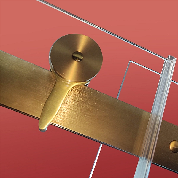 Двері в нішу Koer SR SD01-120x200-TR-12 прозоре скло Easy Clean 8мм, матове золото (KR5377) - Фото - 17