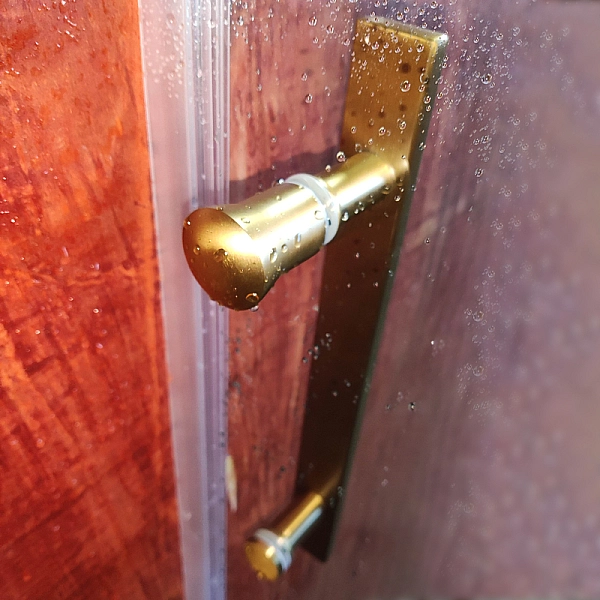 Двері в нішу Koer SR SD01-120x200-TR-12 прозоре скло Easy Clean 8мм, матове золото (KR5377) - Фото - 34