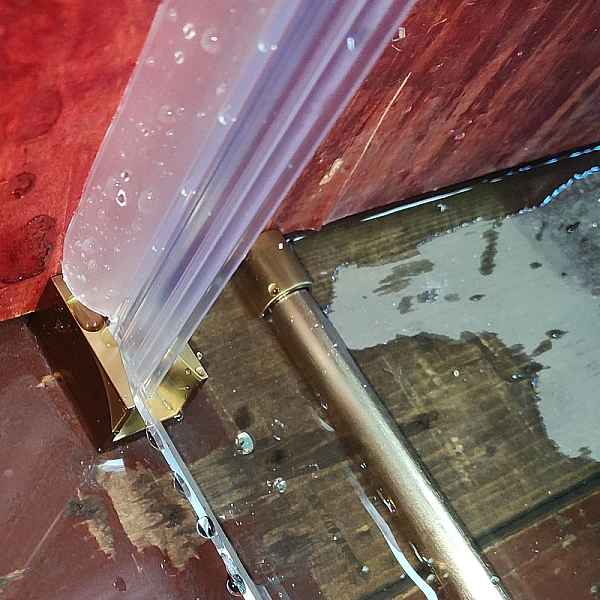 Двері в нішу Koer SR SD01-120x200-TR-12 прозоре скло Easy Clean 8мм, матове золото (KR5377) - Фото - 24