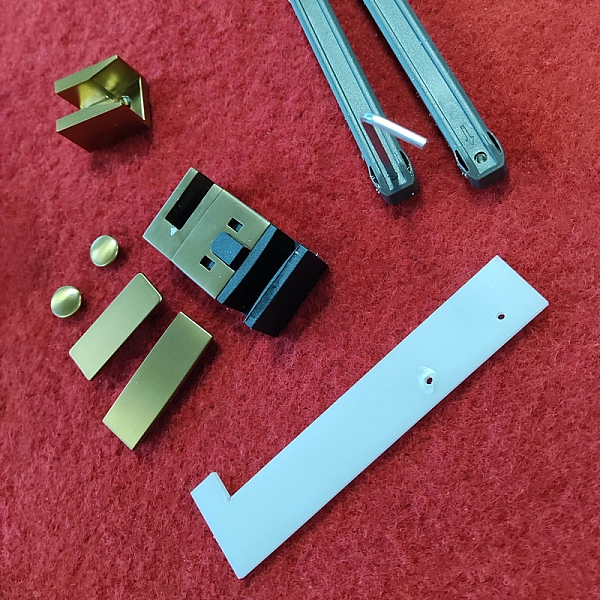 Двері в нішу Koer SR SD01-120x200-TR-12 прозоре скло Easy Clean 8мм, матове золото (KR5377) - Фото - 31