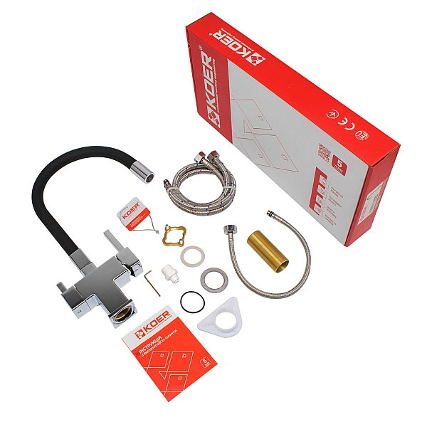 Змішувач для кухні Koer KB-72023-01 з виходом для питної води (KR5008) - Фото - 3