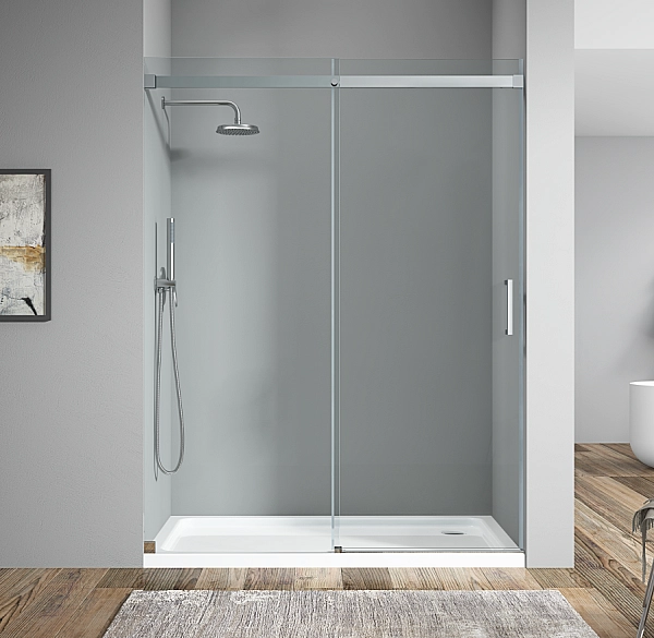 Двері в нішу Koer SR SD02-140x200-TR-01 прозоре скло Easy Clean 8мм, хром (KR5383) - Фото - 19