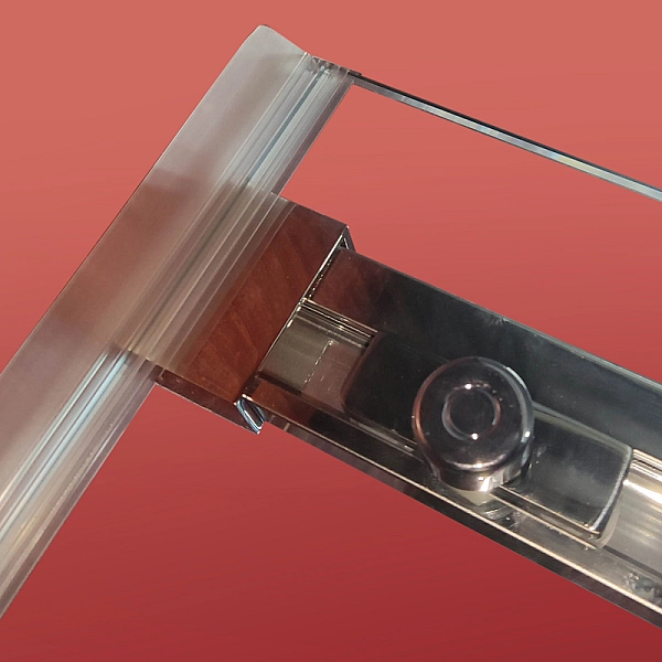 Двері в нішу Koer SR SD02-140x200-TR-01 прозоре скло Easy Clean 8мм, хром (KR5383) - Фото - 18