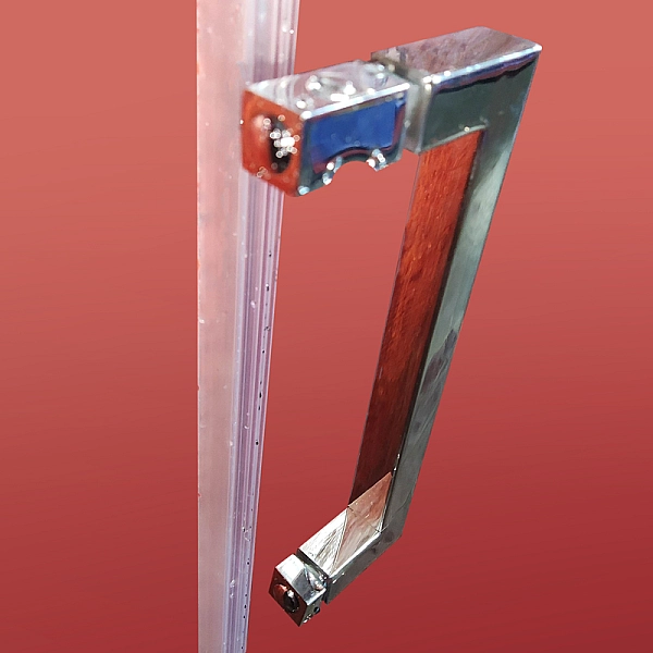 Двері в нішу Koer SR SD02-140x200-TR-01 прозоре скло Easy Clean 8мм, хром (KR5383) - Фото - 6