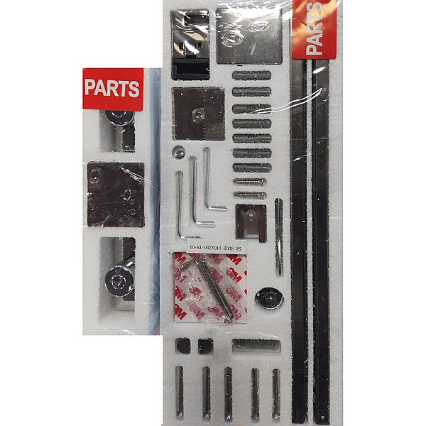 Двері в нішу Koer SR SD02-140x200-TR-01 прозоре скло Easy Clean 8мм, хром (KR5383) - Фото - 15