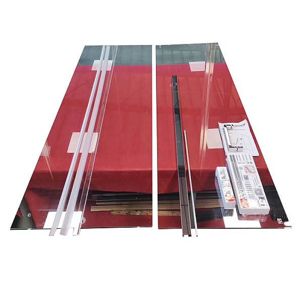 Двері в нішу Koer SR SD02-140x200-TR-01 прозоре скло Easy Clean 8мм, хром (KR5383) - Фото - 28