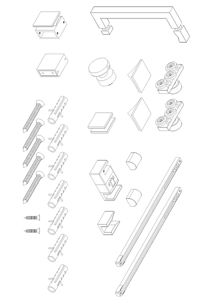 Двері в нішу Koer SR SD02-140x200-TR-01 прозоре скло Easy Clean 8мм, хром (KR5383) - Фото - 7