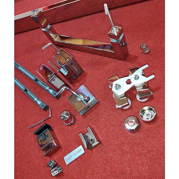 Двері в нішу Koer SR SD02-140x200-TR-01 прозоре скло Easy Clean 8мм, хром (KR5383) - Фото - 8