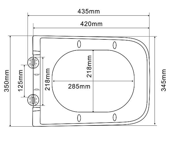 Унітаз підвісний Mixxus Premium QUADRO-0305-R GRAY 510x350x345mm система змиву RIMLESS (MP6656) - Фото - 6