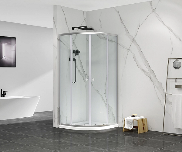 Душова кабіна без піддону Mixxus Premium DIVERSE SC01-90x90x195-TR Chrome прозоре скло 5мм (MI6859) - Фото - 2