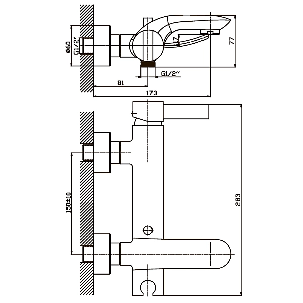 Змішувач для ванни Haiba Alaska 009 (HB0015) - Фото - 2
