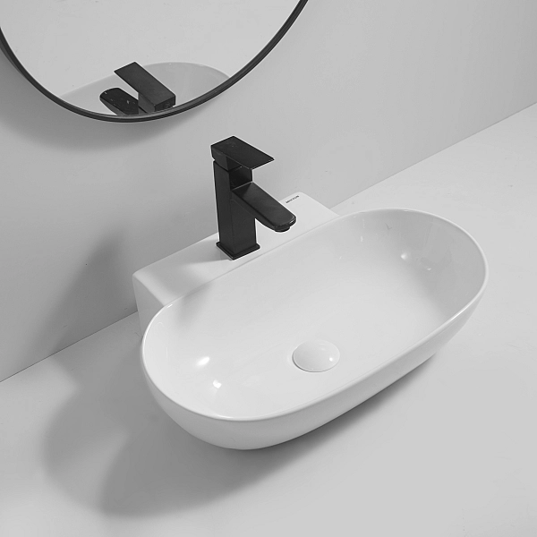 Раковина підвісна MIXXUS PREMIUM DIVERSE-0201 560х390х125mm з отвором під змішувач (MP6510) - Фото - 4