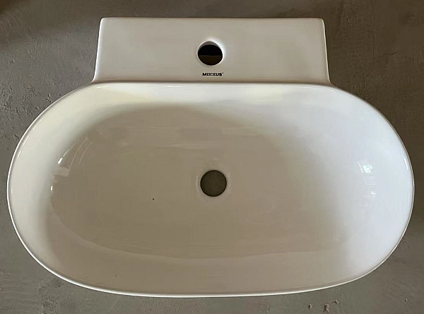 Раковина підвісна MIXXUS PREMIUM DIVERSE-0201 560х390х125mm з отвором під змішувач (MP6510) - Фото - 3